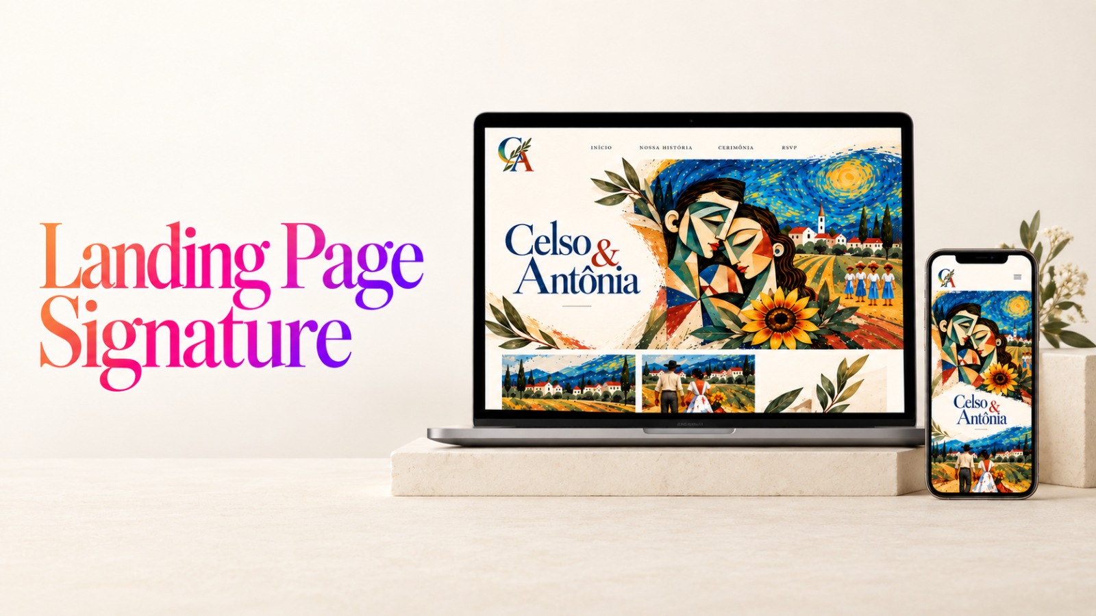 Landing Page Signature