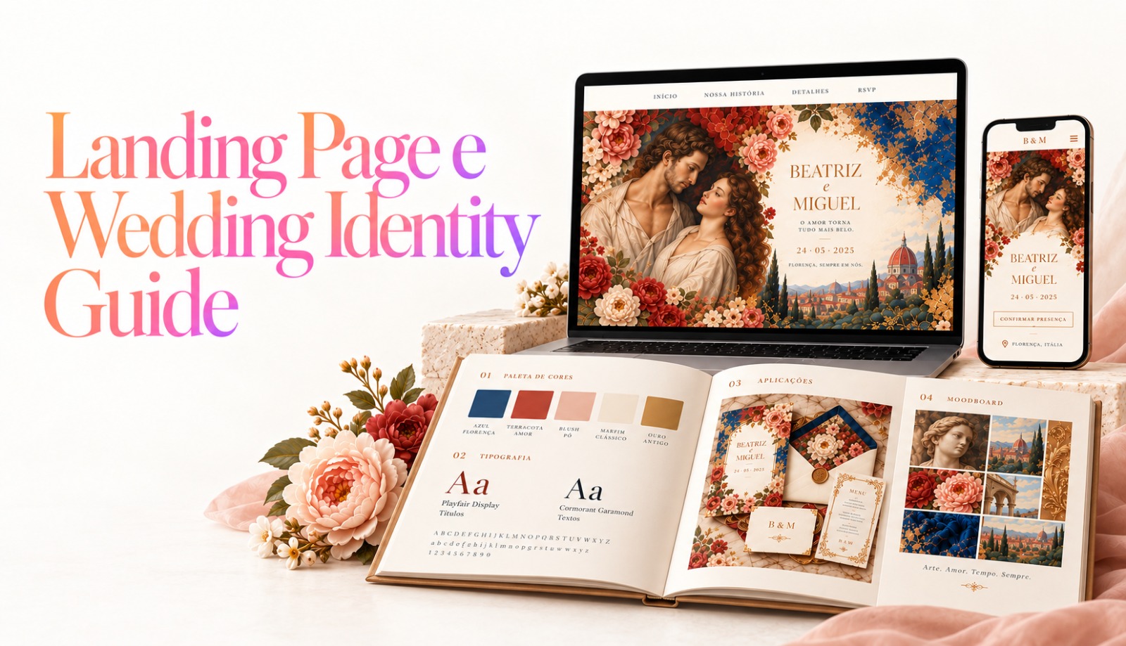 Landing Page e Wedding Identity Guide